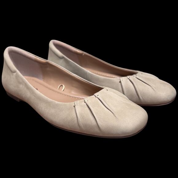 BLONDO Jannet J.Jill Women's 7 Sand Flats Ballet Leather Water Resistant Comfort - Picture 7 of 12